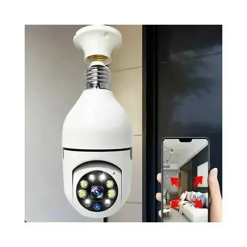 Indoor Wifi Ptz Bulb Camera With Internet Access