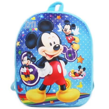 Mickey Mouse Cartoon Character School Bag - 6x6 inches