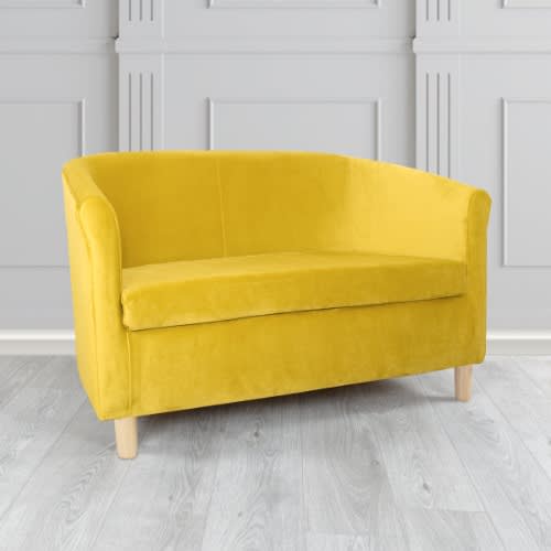 Double Fabric Seaters Sofa Tub - Yellow Armchair/ Bucket Chair