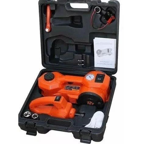 Portable Electric Car Jack - Wheel Spanner & Tyre Pump