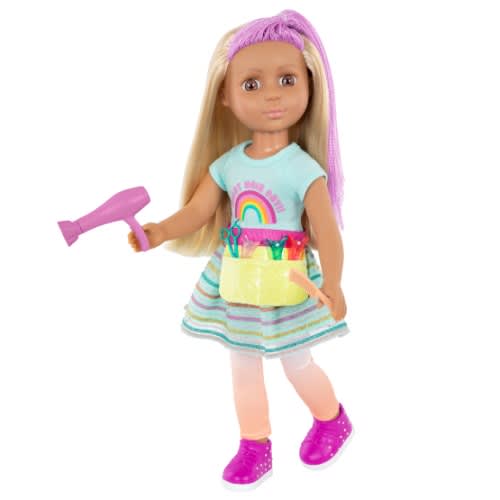 Glitter Girls Dolls 14-inch Poseable Hairdresser Doll - Brie