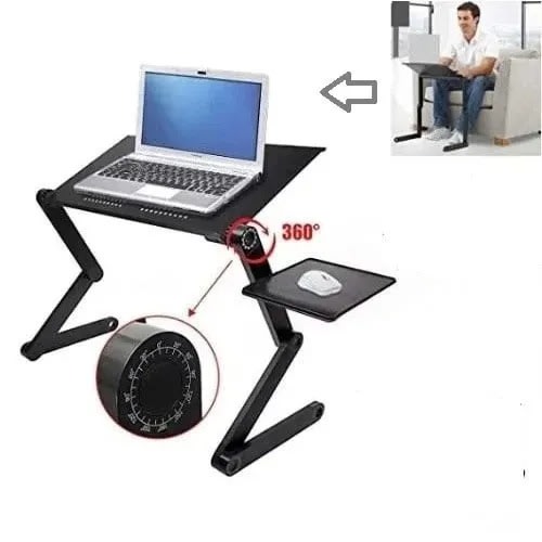 Adjustable Laptop Table With Mouse Pad And Cooler Fan-6 Inches