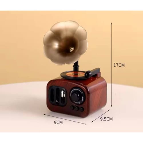 King George Gramophone - 17cm x 9.7cm x 9cm