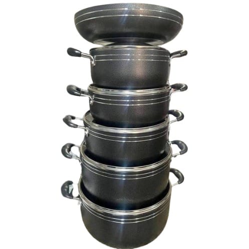 Non-stick Cookware Set - 5 Cooking Pots And A Frying Pan