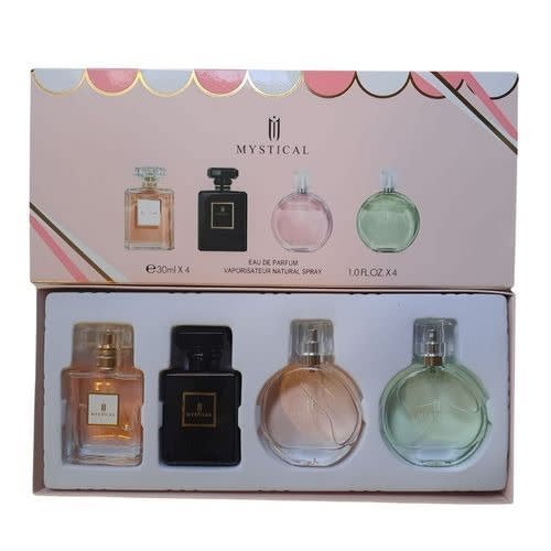 Mystical Peach And Pink Gift Perfume Set 30ml X 4