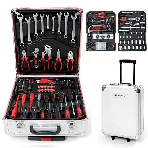 Electrical & Mechanical Mixed Tool Trolley Box- 186 Pieces