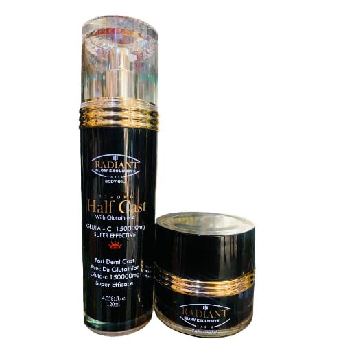 Rediant Paris Strong Half Cast With Gluthione - Spf 50 - 120ml And Face Cream - 50g