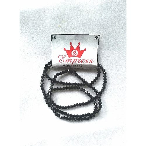 Black Stone Waist Beads-set Of 3