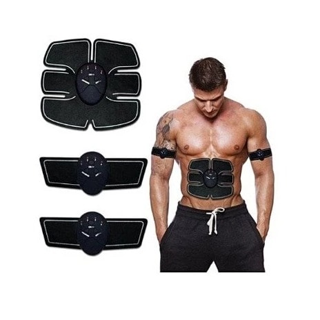 ABS Building Six Pack EMS Muscle Toning Stimulator - Black
