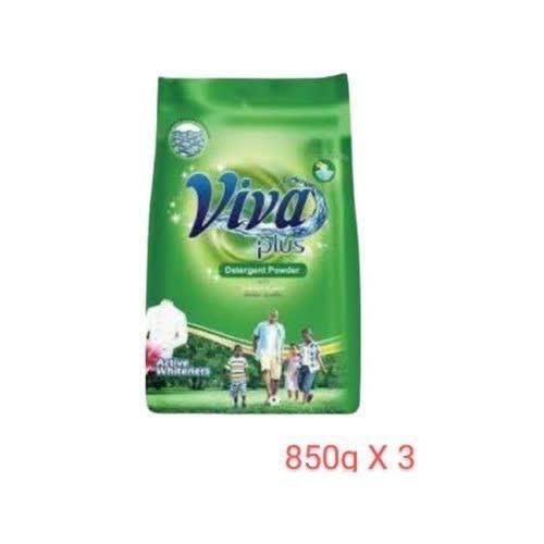 Viva Plus Detergent Powder With Freshness Of Petals - 850g (3 Packs)