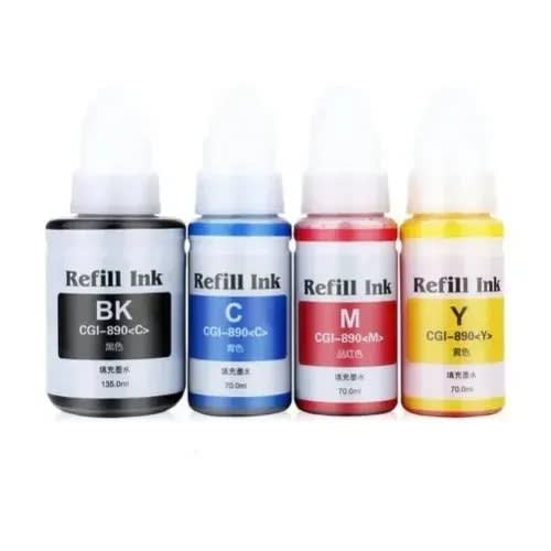 Pixma Refill Ink For Gi-890 Gi190 + Gi290 +gi590 + Gi690 +gi790+ Gi890 ,gi990 - 1 Set