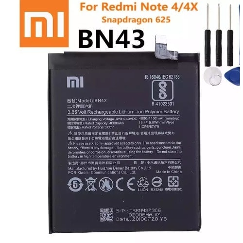 Replacement Battery Bn43 For Redmi Note 4 & 4x