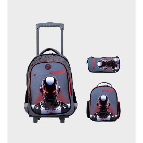 Cyber Boys  Trolley Bag - 3pc - 17&rdquo;