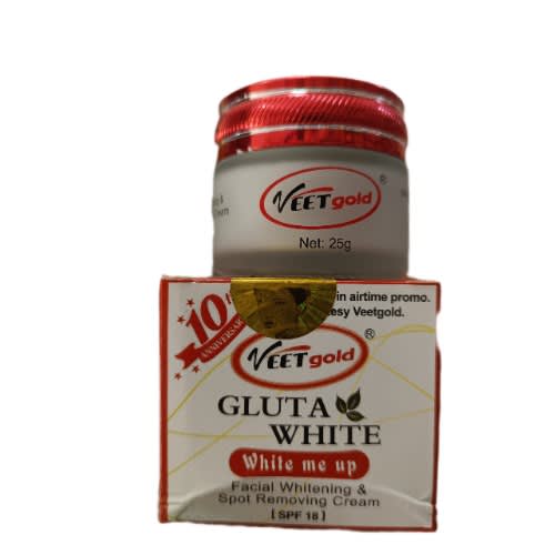 Veet Gold Gluta White - Facial Whitening And Spot Remover Face Cream - Spf18 - 25g