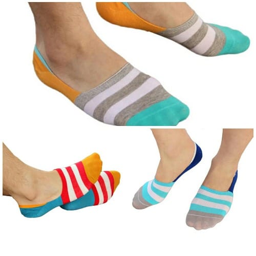 3 Pairs Multicolour Invisible Socks