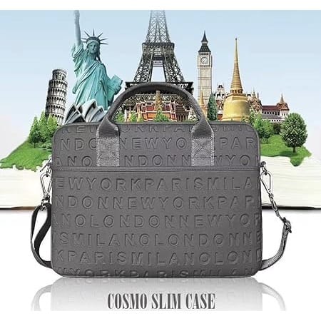 Cosmo Slim Case For 14.5" / 15.4" / 15.6" Laptop & Ultrabook - Grey