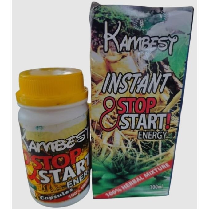 Kambest Stop & Start Energy for Men -Liquid+ Capsule -2in1