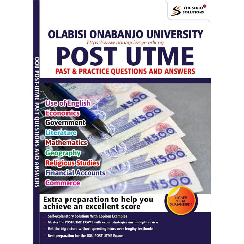 Olabisi Onabanjo Universitty Post UTME Past Questions & Answers