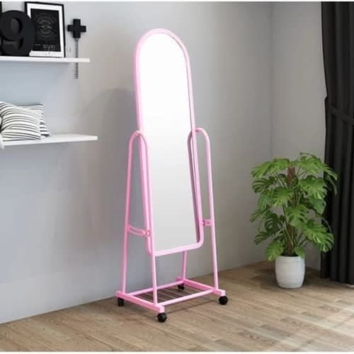 Standing Dressing Mirror - Pink