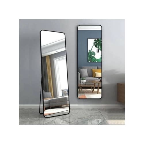 Black Frame Standing Or Wall Mounted Dressing Mirror