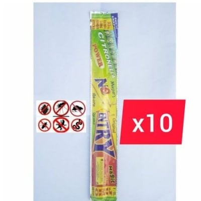 Citronella - Magic Mosquito - Cockroach & Rat Repellent Incense -10sticks In A Pack - 100s