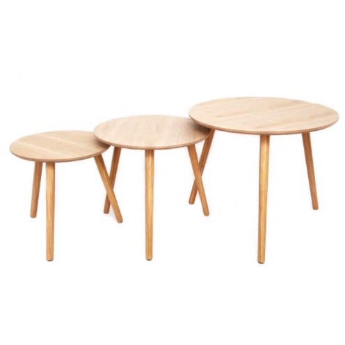 Round Side Tables - Set Of 3