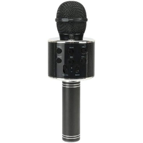 3-in-1 Handheld Wireless Karaoke Mic With Hifi- Speaker - Black