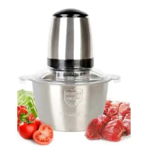 Electric Food Processor - Yam Pounder + Meat Grinder & Blender -2 Litres