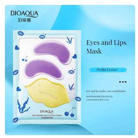 Bioaqua Soft And Delicate Eye And Lip Mask -2in1