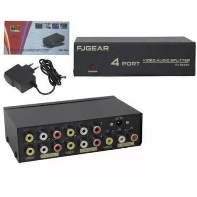 4 Ports Audio/video Splitter