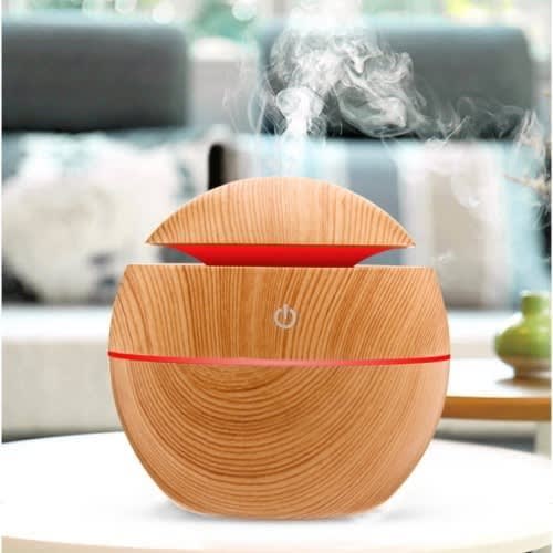 Aroma Essential Oil Diffuser - Ultrasonic Cool Mist Humidifier & Air Purifier - Wood Color