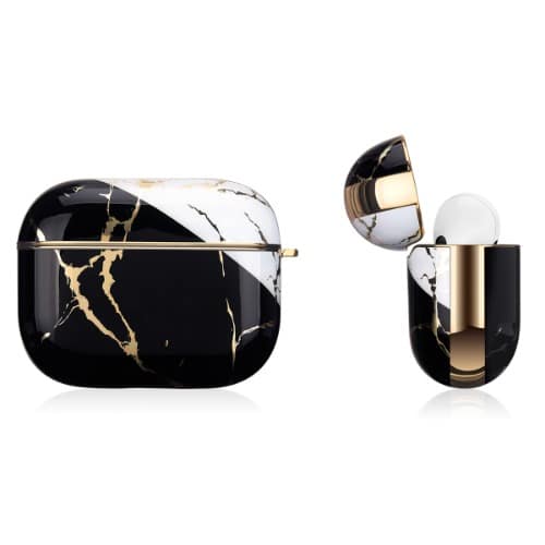 Marble Design Protective Case With Hook For Airpod Pro/ Pro 2