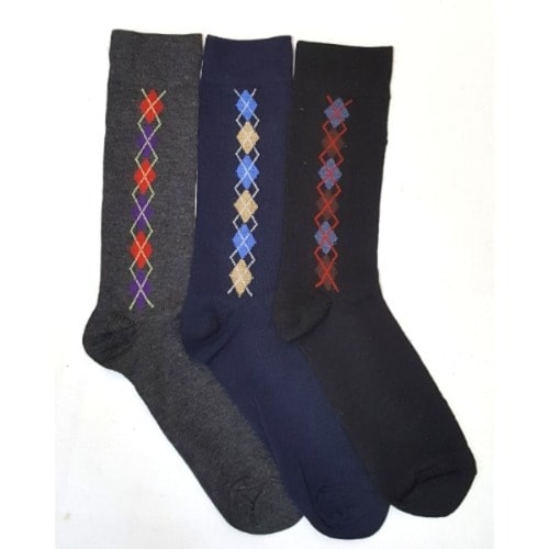Emporium Cotton Socks - Diamond X - Pack Of 3