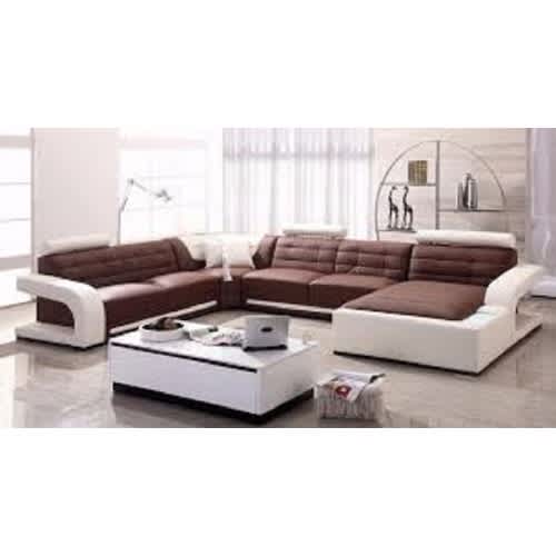 Larry Elegant sectional leather Seater