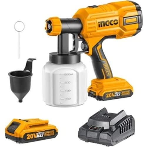 Ingco Cordless Spray Gun With Battery And Charger - 20V