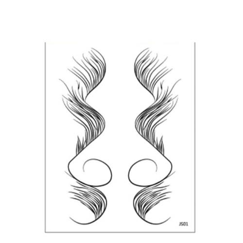 Jso1 Temporal Sticky Hair Edge Baby Hairline Tattoo For Female