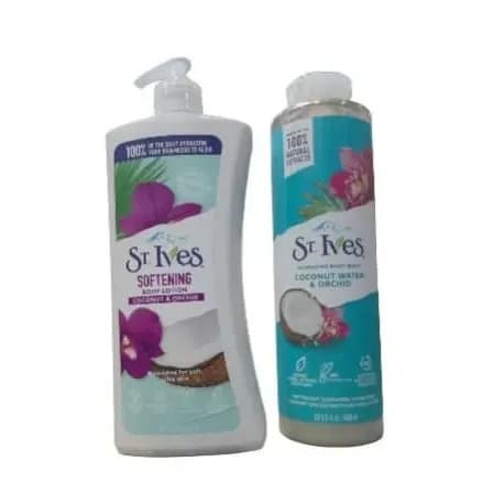 St. Ives Body Lotion 621ml & Body Wash 650ml
