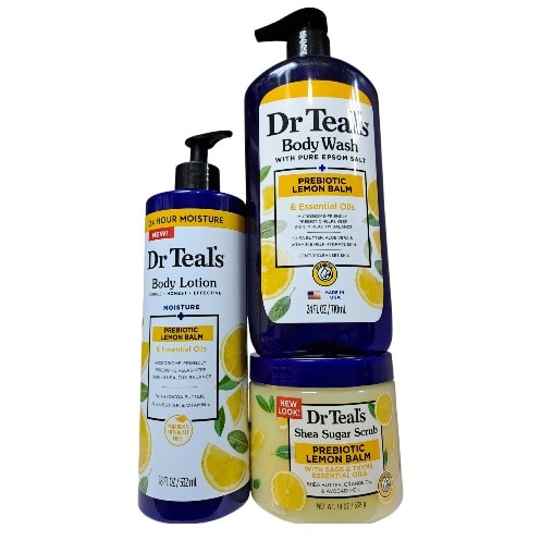 Dr Teal's Body Wash - 710ml / Dr Teal's Body Scrub - 538g & Dr Teal's Body Lotion - 532ml