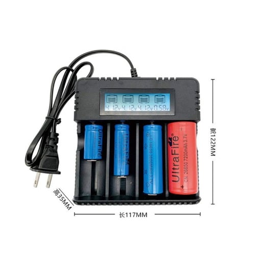 Digital  Battery Charger For Lithium 26650 18650 16340
