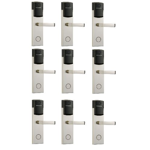 Door Lock With RFID Card Access Control - 304 Stainless - 9 Sets