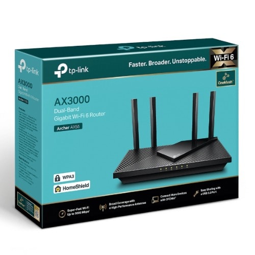 Ax3000 Wifi 6 Router - 802.11ax Wireless Router  Gigabit - Dual Band Internet Router