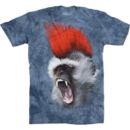 Punky Mohawk Monkey Tee Shirt