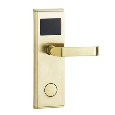 Door Lock With RFID Card Access Control - Gold - 1 Set
