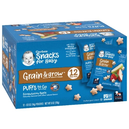 Gerber Snacks Puffs  170g X12 Pack