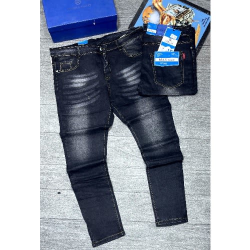 Luxury Quality Jean Trouser For Men-black