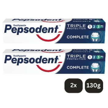 Triple Protection Complete Toothpaste- Twin Pack 130g
