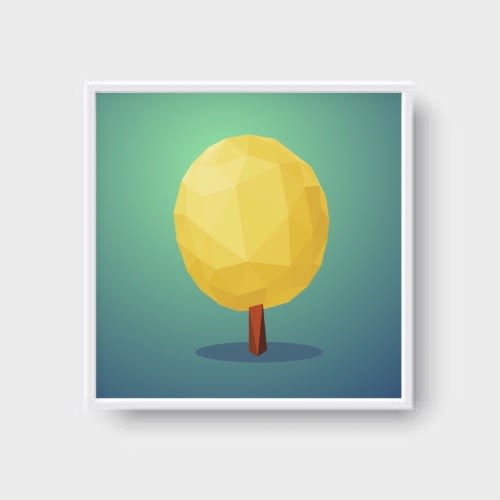 10 Inches By 10 Inches Small Wall Art Digital Print-ready To Hang Plain White Glass Frame 0288