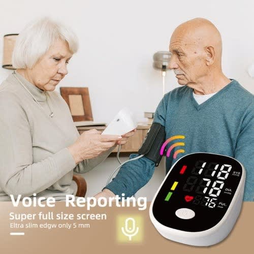 Blood Pressure Monitor With Led Backlight Display Automatic Wrist Cuff Blood Pressure Machine