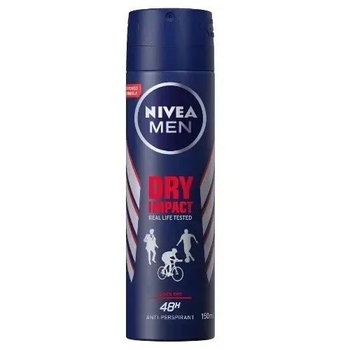 48hrs Antiperspirant Boxy Body Spray For Men - Dry Impact - 150ml