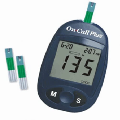 On Call Oncall Plus Glucometer Test Strips - 25 Strips